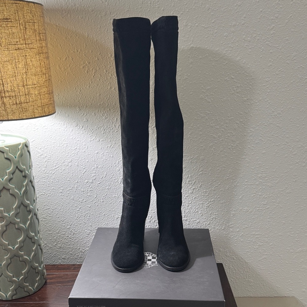Vince Camuto Black Suede Boots